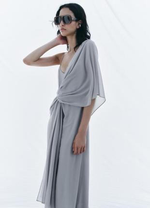Жоржетова сукня-трансформер zara new6 фото