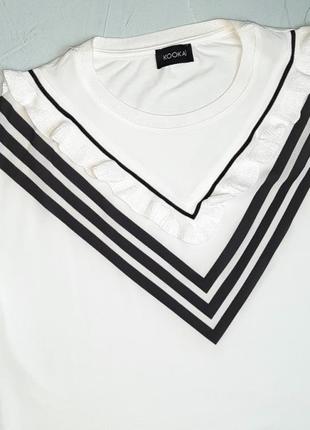 🎁1+1=3** фирменная белая блуза блузка kookai, размер 46 - 482 фото