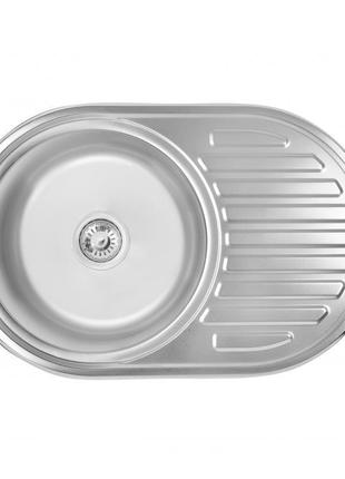 Кухонна мийка lidz 7750 0,8 мм satin (lidz7750sat)