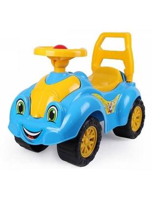 Машинка-толокар технок желто-голубая (до 30 кг) 3510