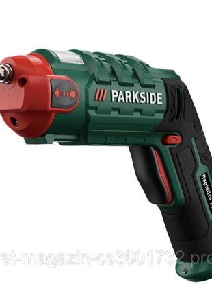 Аккумуляторная отвертка с барабаном для бит parkside rapidfire 2.2 (4 в (2 ач), 7 нм, германия)