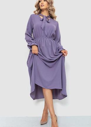 Ошатне плаття, колір темно-бузковий, 204r601
