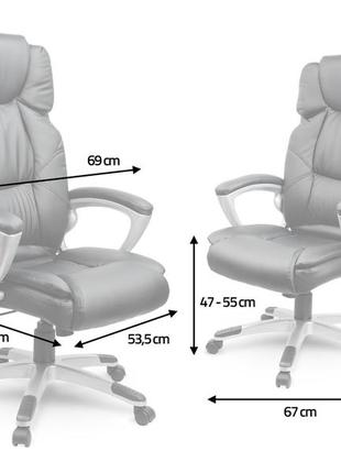 Офисное кресло sofotel eg-227 black6 фото
