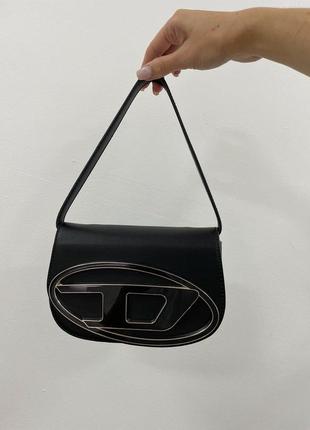 Сумка diesel 1dr iconic shoulder bag black8 фото