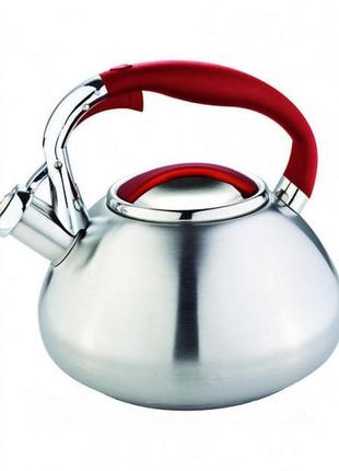 Чайник со свистком bohmann bh-7602-30-red 3 л красный