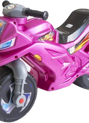Каталка orion мотоцикл двухколесный розовый 501