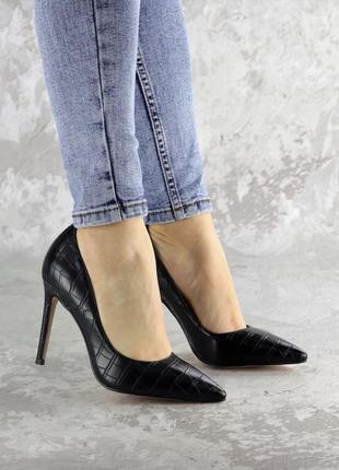 Туфли женские fashion toni 2457 37 размер 24 см черный7 фото