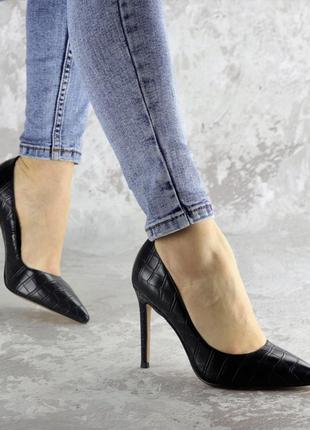 Туфли женские fashion toni 2457 37 размер 24 см черный8 фото