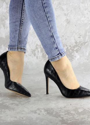 Туфли женские fashion toni 2457 37 размер 24 см черный9 фото
