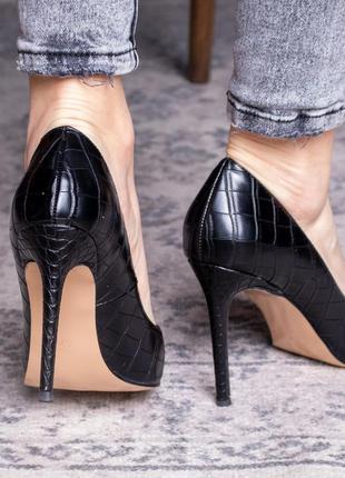 Туфли женские fashion toni 2457 37 размер 24 см черный4 фото