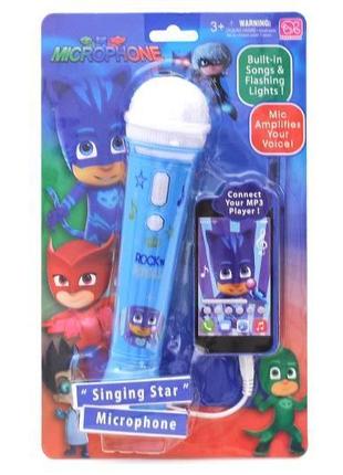 Микрофон toycloud герои в масках, со светом ds-004-1s