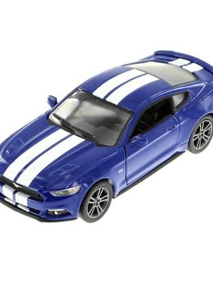 Машинка "kinsmart" ford mustang gt синяя (1:38) kt5386fw