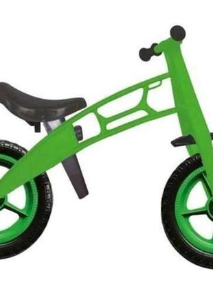 Велобег kinder way 12" cross bike зеленый 11-016 зел