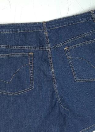 🎁1+1=3** фирменные джинсовые джинсовые шорты высокая посадка bonmarche, размер 58 - 606 фото