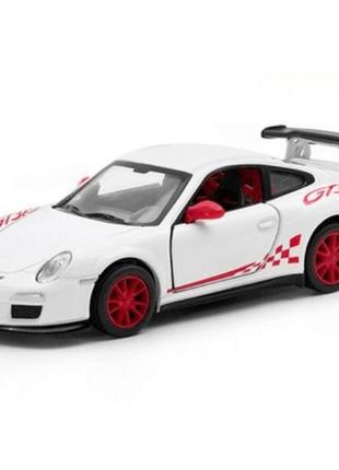 Машинка "kinsmart" porsche 911 gt3 rs біла (1:36) kt5352w