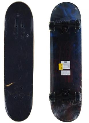 Скейт дерев'яний, однотонний, 80 см