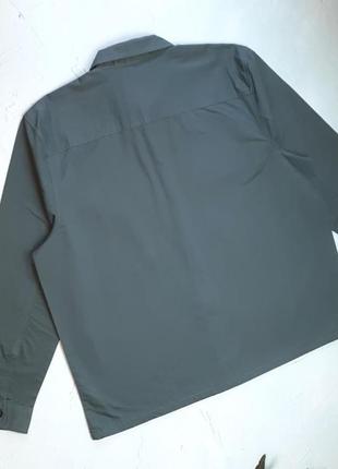 🎁1+1=3** шикарная мужская рубашка хаки оверсайз f&amp;f, размер 52 - 544 фото