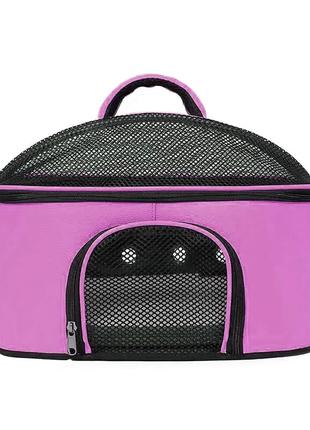 Рюкзак-переноска для кошек и собак 53x23x27 cosmopet cp-34 pink