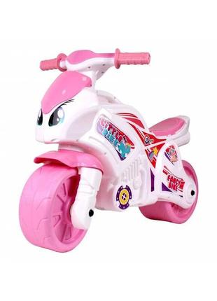Мотоцикл-толокар technok toys розовый 6450