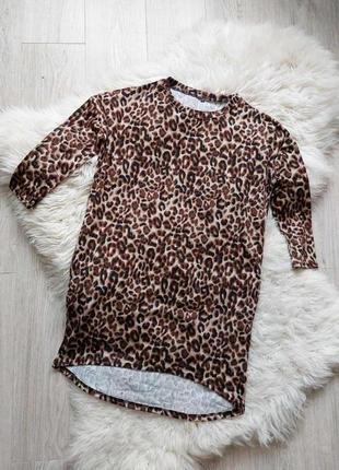 Стильна сукня принт леопард