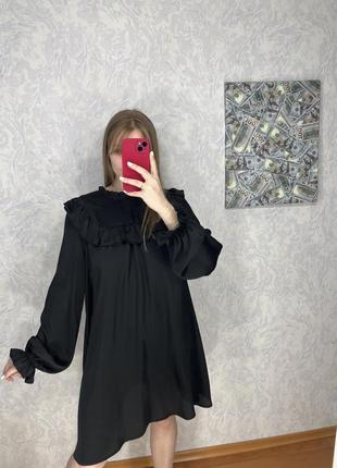 Чорна базова сукня6 фото