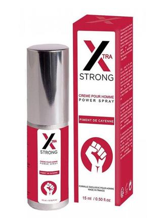 Стимулюючий спрей x-strong penis power spray, 15 ml