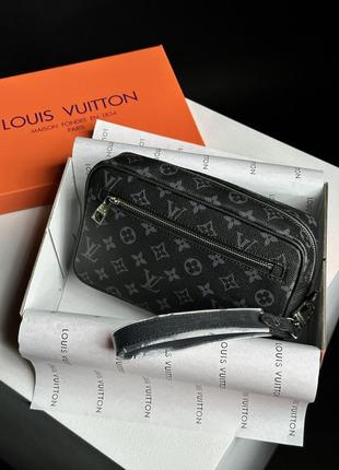 🔥 louis vuitton alpha wearable wallet grey canvas manbag  ki77062