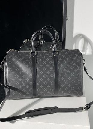 💎 louis vuitton keepall 45 eclipse grey  ki99285