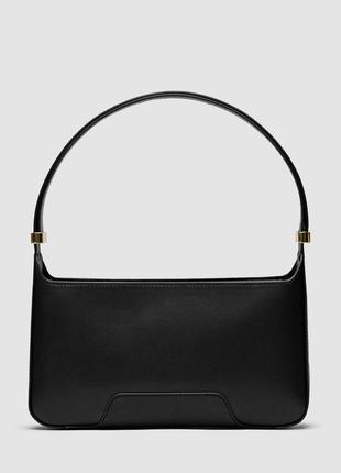 💎 burberry leather tb shoulder bag "black"  ki993583 фото