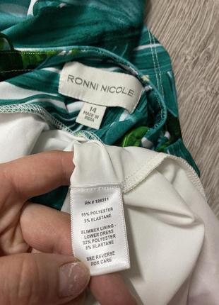 Еластична сукня плаття сарафан у тропічний принт ronnie nicole, xl3 фото