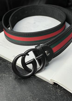 🔥 gucci marmont textile belt total black  ki66025