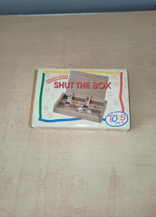 Цікава гра shut the box, дерев'яна