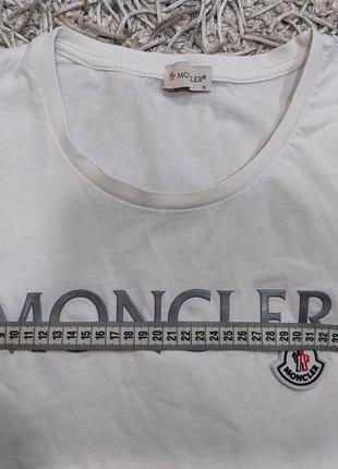 Шикарная женская футболка с логотипом moncler.8 фото