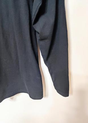 Лонгслив толстовка кофта мужская черная black fruit of the loom classic man, размер xl7 фото