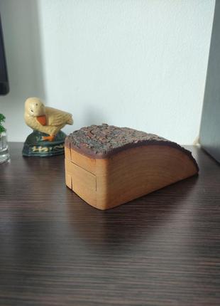Винтажный английский ящик с секретом для украшений деревянная старая шкатулка3 фото