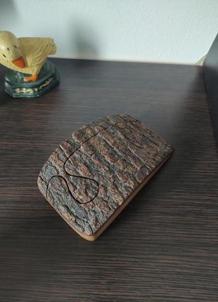 Вінтажна англійська скринька із секретом для прикрас дерев'яна стара шкатулка