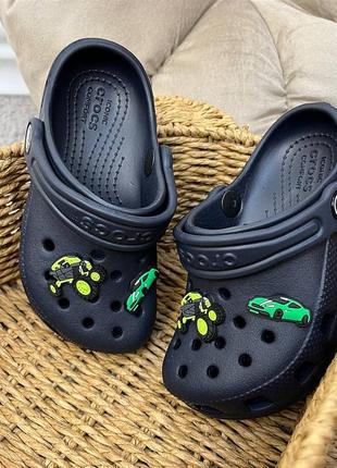 Дитячі крокси сабо crocs classic clog kids navy усі розміри у наявності джибітси лідер продажів