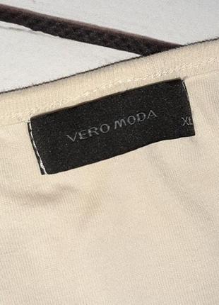 1+1=3 ніжна бежева жіноча футболка vero moda, розмір 44 - 465 фото