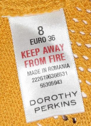 1+1=3 чудова мереживна вільна жовта майка dorothy perkins, розмір 44 — 467 фото