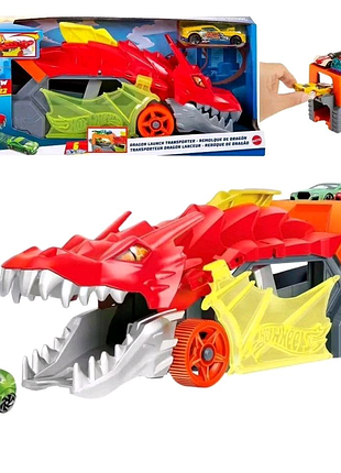 Хот вілс транспортер дракон hot wheels dragon launchtransporter