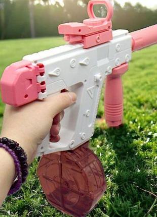 Водний пістолет на акумуляторі "vector", рожевий від lamatoys2 фото