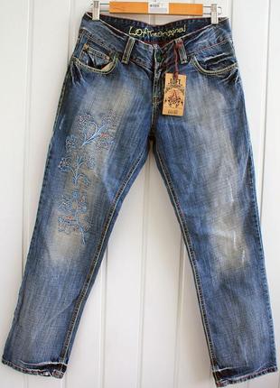 Loft the original джинсы женские турция 29 размер с вышивкой цветочной