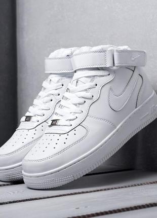 Мужские кроссовки nike air force high (білі)