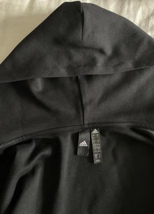 Чорне зіп худі adidas6 фото