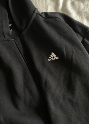 Чорне зіп худі adidas5 фото