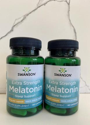 Swanson, extra strength melatonin, 5 mg, 60 шт мелатонін