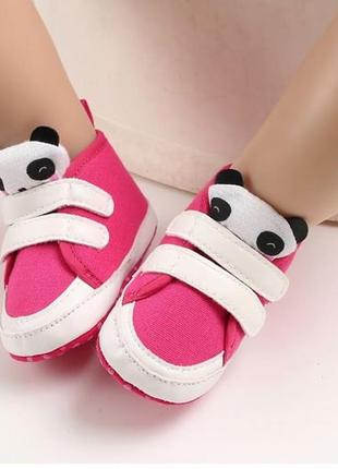 Дитячі рожеві туфлі пінетки копки рожеве взуття для дівчинки3 фото