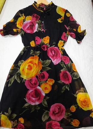 Флористичний розсип: сукня  dolce gabbana2 фото