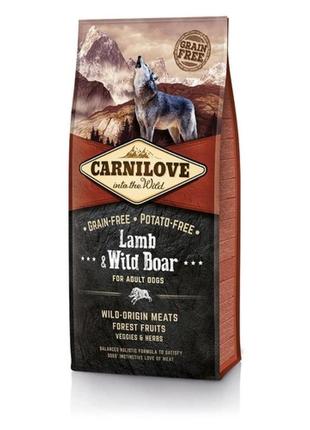 Сухий корм для собак carnilove lamb & wild boar 12 кг (ягня кабан)