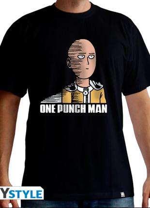 One punch man новая футболка мужская черная р.s